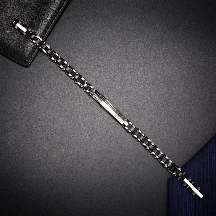 Ceramic And Zircon Stainless Steel Bracelet For Men best